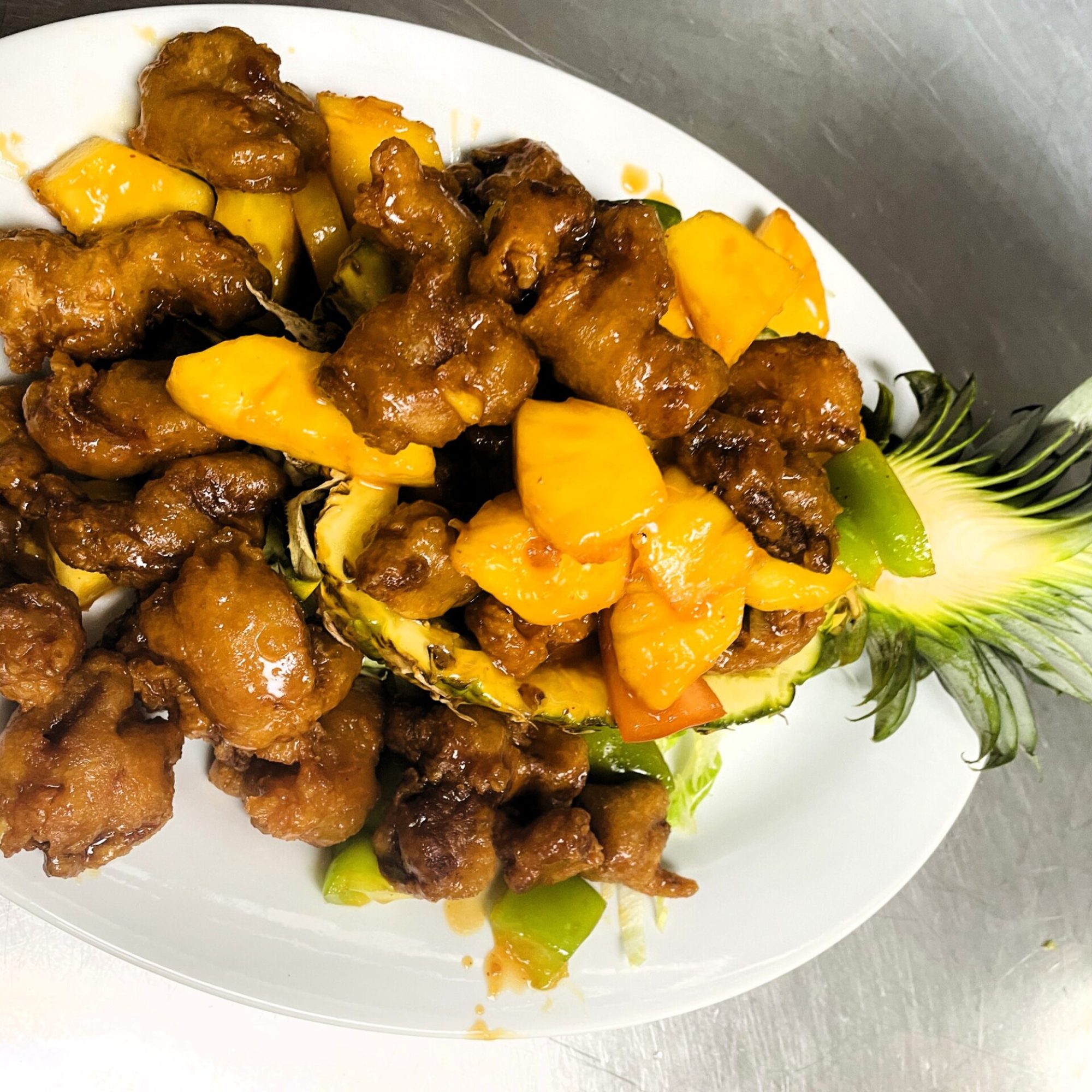 新鲜菠萝咕噜肉 2