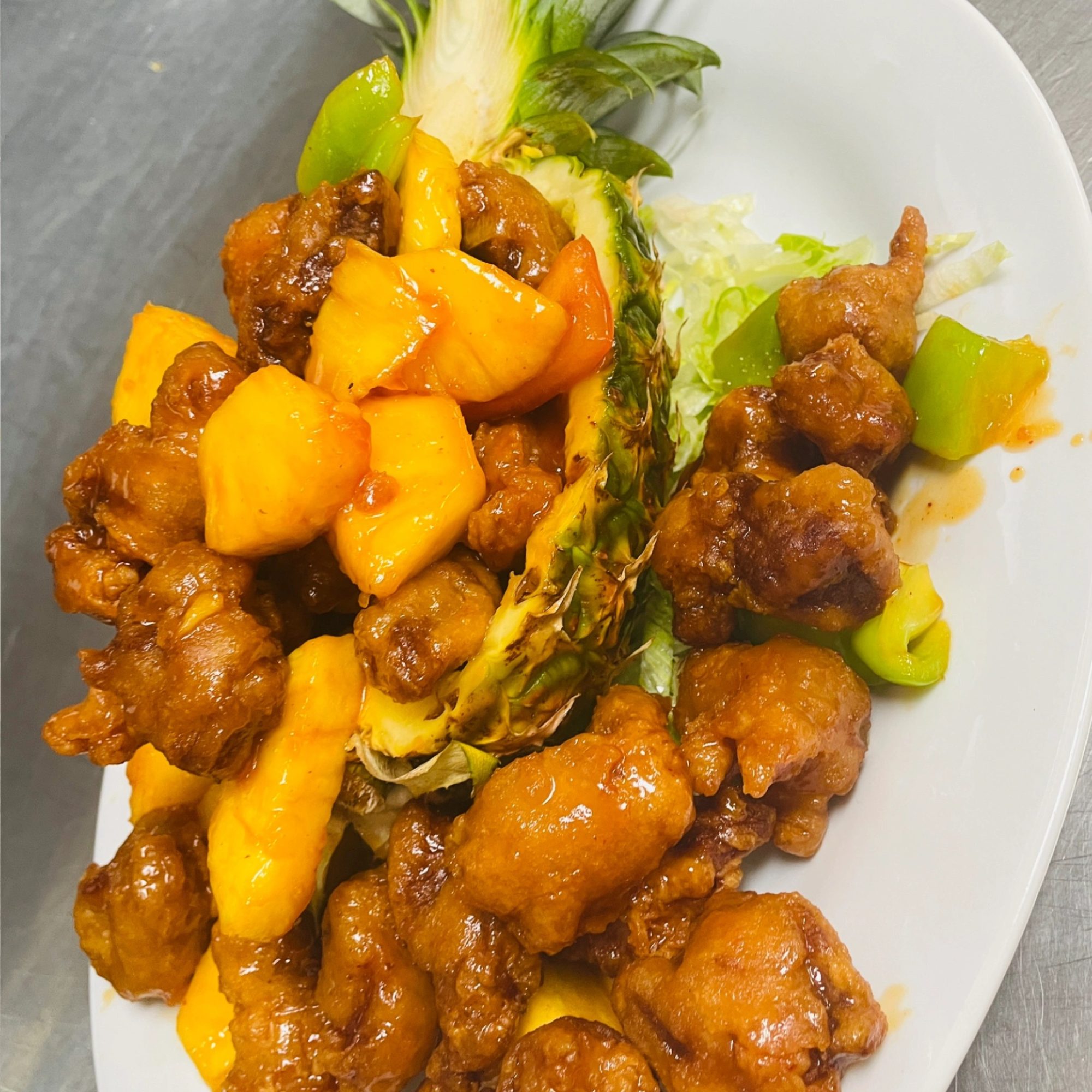 新鲜菠萝咕噜肉 4